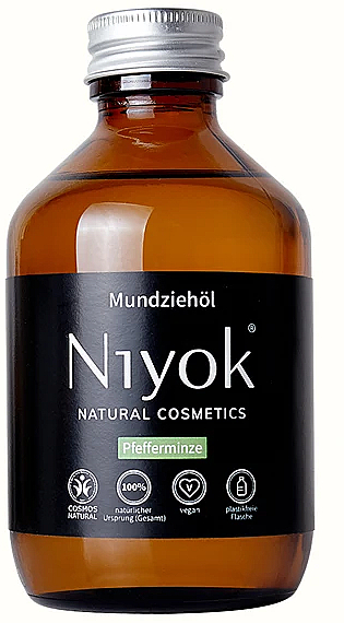 Olejek do płukania jamy ustnej Mięta pieprzowa - Niyok Natural Cosmetics — Zdjęcie N1