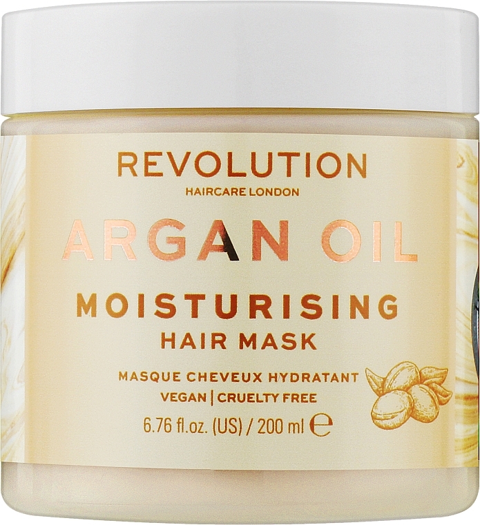 Nawilżająca maska do włosów - Makeup Revolution Moisturising Argan Oil Hair Mask — Zdjęcie N1
