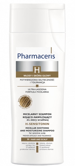 Micelarny szampon kojąco-nawilżający do skóry wrażliwej - Pharmaceris H-Sensitonin Micellar Soothing and Moisturizing Shampoo — Zdjęcie N1