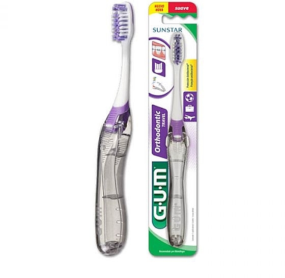 Ortodontyczna podróżna szczoteczka do zębów - G.U.M. Orthodontic Travel Toothbrush — Zdjęcie N1