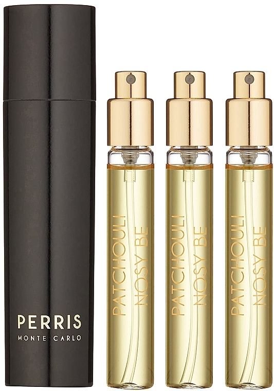 Perris Monte Carlo Patchouli Nosy Be - Zestaw (perfume/4x7,5ml + perfume case) — Zdjęcie N3