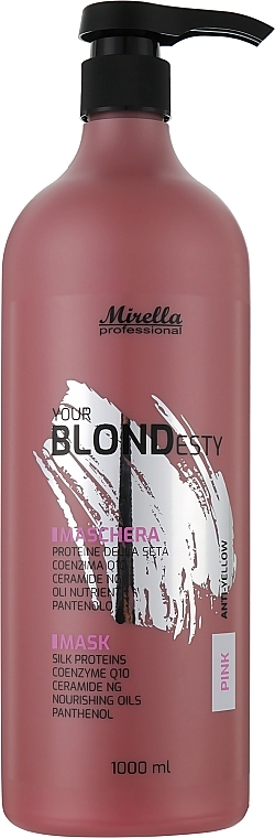 Maska dla ciepłych odcieni różowego blondu - Mirella Pink Your Blondesty Hair Mask — Zdjęcie N3