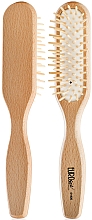 Kup Drewniana szczotka do masażu skóry głowy - Eurostil Oval Brush