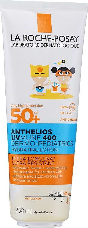 PRZECENA! Balsam przeciwsłoneczny dla dzieci do twarzy i ciała SPF50+ - La Roche-Posay Anthelios UV Mune 400 Lotion * — Zdjęcie N2