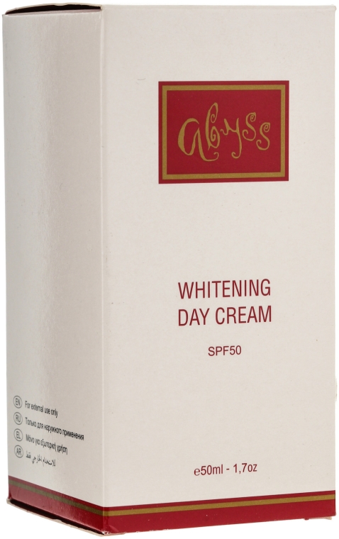 Wybielający krem do twarzy SPF 50 - Spa Abyss Whitening Day Cream SPF 50 — Zdjęcie N3