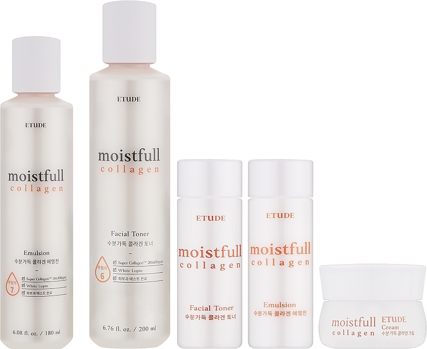 Zestaw, 5 produktów - Etude Moistfull Collagen Set — Zdjęcie N2