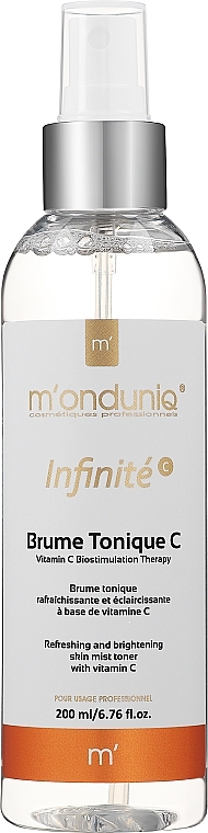 Odświeżająca mgiełka do twarzy z witaminą C - M'onduniq Infinite Mist Toner With Vitamin C — Zdjęcie N1