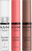 Zestaw błyszczyków - NYX Professional Makeup X-mas Butter Gloss Trio (lip/gloss/3x8ml) — Zdjęcie N2