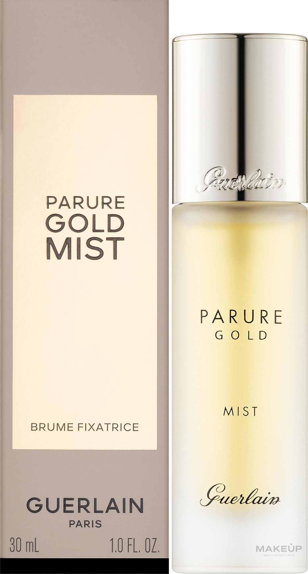 Utrwalacz makijażu dodający skórze blasku - Guerlain Parure Gold Radiant Setting Spray — Zdjęcie 30 ml