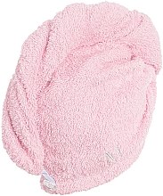 Pudrowo-różowy ręcznik-turban do włosów (68 x 26 cm) - MAKEUP — Zdjęcie N3