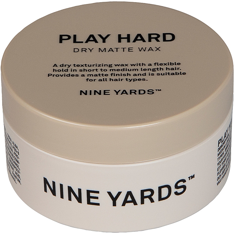 Suchy matujący wosk do włosów - Nine Yards Play Hard Dry Matte Paste — Zdjęcie N1