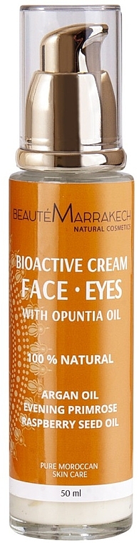 Bioaktywny krem ​​do twarzy i oczu z opuncją i olejkiem arganowym - Beaute Marrakech Bioactive Face And Eye Cream  — Zdjęcie N1