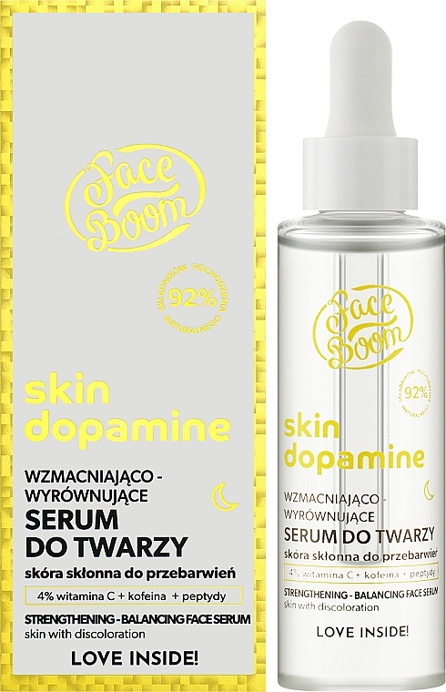 Wzmacniające i wyrównujące serum do twarzy - FaceBoom Skin Dopamine Serum Do Twarzy — Zdjęcie N2