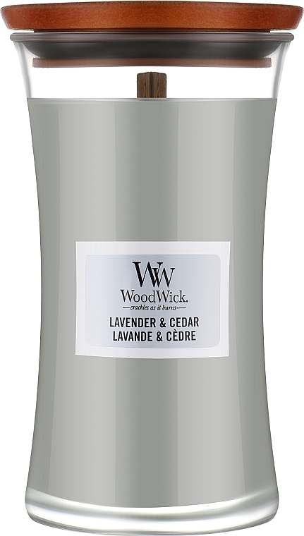 Świeca zapachowa w szkle - WoodWick Lavender and Cedar Candle — Zdjęcie N2