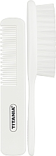 Zestaw dla dzieci, kolor biały - Titania (hairbrush/comb) — Zdjęcie N2