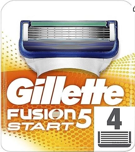 Wymienne wkłady do golenia, 4 szt. - Gillette Fusion 5 Start — Zdjęcie N1