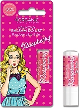 Kup PRZECENA! Balsam do ust Malina - 4Organic Pin-up Girl Raspberry Lip Balm *