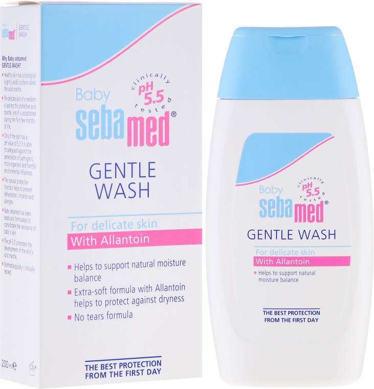 Oczyszczająca emulsja dla dzieci - Sebamed Extra Soft Ph 5.5 Baby Wash