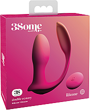 Kup Stymulator wibracyjny o podwójnym działaniu i ze zdalnym sterowaniem, różowy - PipeDream Threesome Double Ecstasy Pink