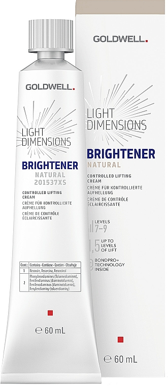 Rozjaśniający krem do włosów - Goldwell Light Dimensions Brightener Natural Levels 7-9 — Zdjęcie N1