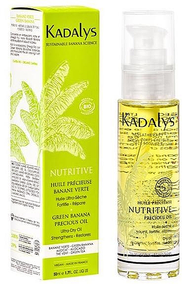 Odżywczy olejek do twarzy, ciała i włosów - Kadalys Huile Précieuse Nutritive Precious Green Banana Oil — Zdjęcie N1