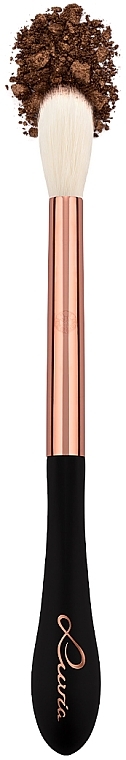 Pędzel do cieni, VS325, czarny z różowym złotem - Luvia Cosmetics Crease Blender Brush Black Rose Gold — Zdjęcie N2