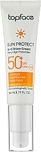 Kup Krem przeciwsłoneczny do twarzy SPF50+ - TopFace Sun Protect Anti Shine Cream SPF50+