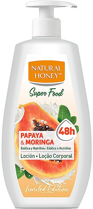 Balsam do ciała - Natural Honey Super Food Papaya & Moringa Body Lotion — Zdjęcie N1