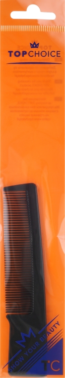 Grzebień do włosów dla mężczyzn 60373, czarny - Top Choice — Zdjęcie N2