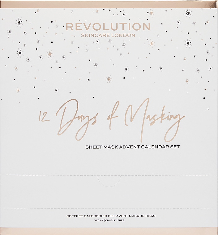 12-częściowy zestaw, kalendarz adwentowy - Revolution Skincare 12 Days Of Masking  — Zdjęcie N3