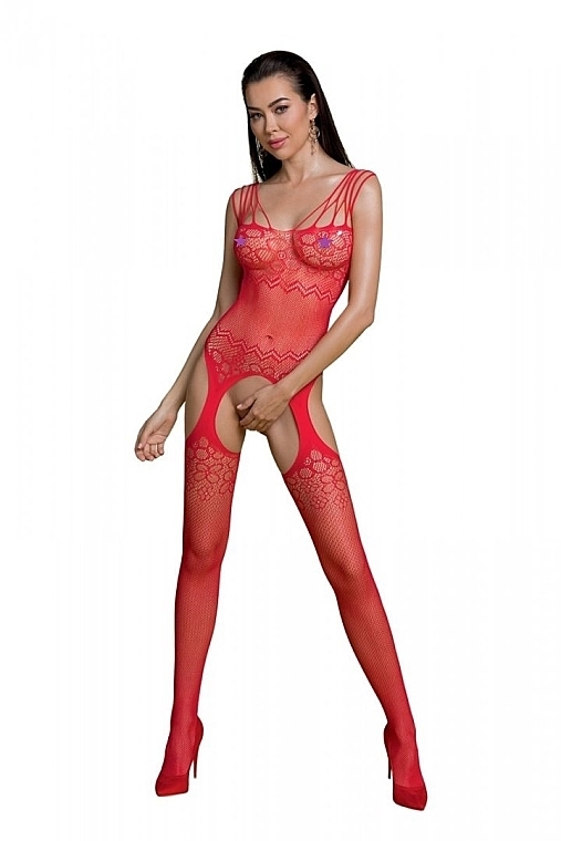 Bodystocking, ECO BS004, czerwony - Passion — Zdjęcie N1