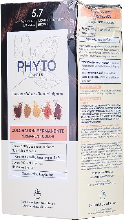 PRZECENA! Farba do włosów - Phyto PhytoColor Permanent Coloring * — Zdjęcie N3