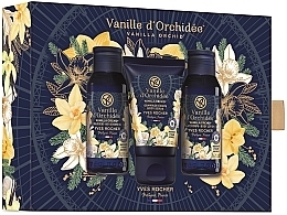 Zestaw 3 produktów Wanilia & orchidea - Yves Rocher Vanilla & Orchid (sh/gel/50ml + b/scrub/30ml + b/lot/50ml) — Zdjęcie N1