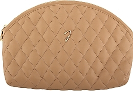 Kup Pikowana kosmetyczka, A6112VT CUO, brązowa - Janeke Large Quilted Pouch leather color