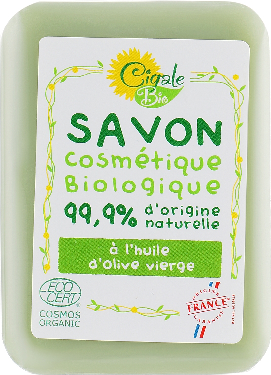 Mydło w kostce z oliwą z oliwek - La Cigale Bio Soap — Zdjęcie N1