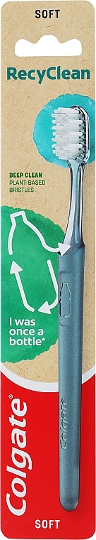 Szczoteczka do zębów, nadająca się do recyklingu, szara - Colgate RecyClean Soft — Zdjęcie N1
