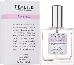 Demeter Fragrance The Library of Fragrance Baby Powder - Woda kolońska — Zdjęcie N2