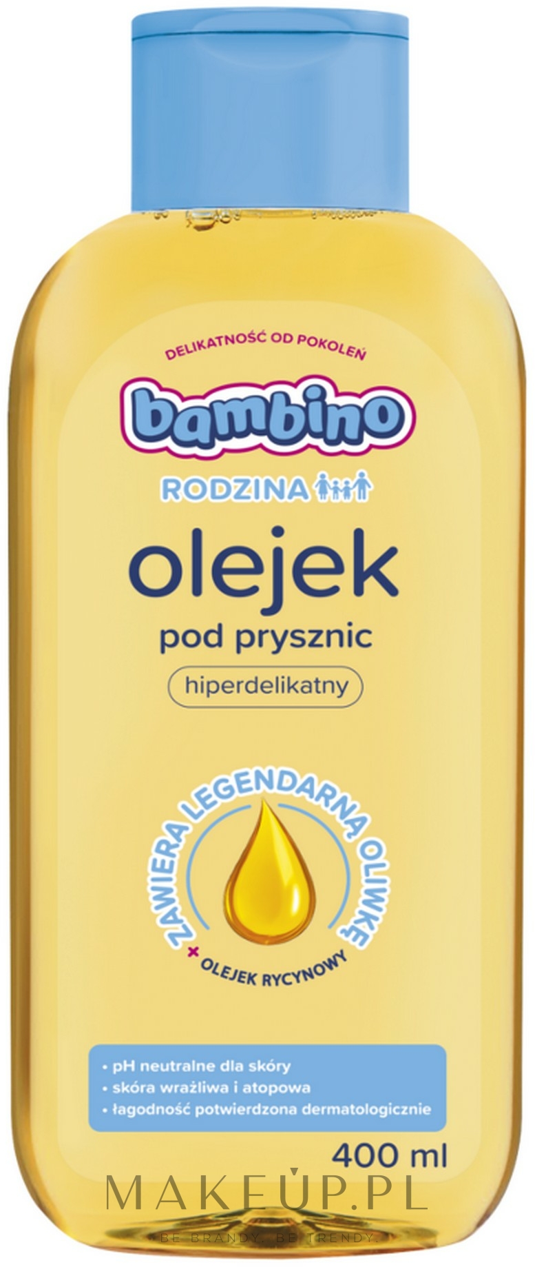 Hiperdelikatny olejek pod prysznic - Bambino RODZINA — Zdjęcie 400 ml