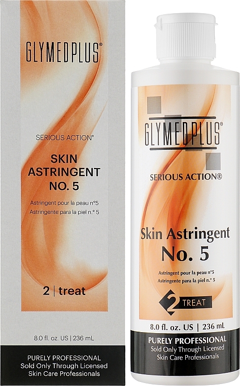 Środek ściągający N5 z 5% kwasem salicylowym - GlyMed Plus SSerious Action Skin Astringent No. 5 — Zdjęcie N2