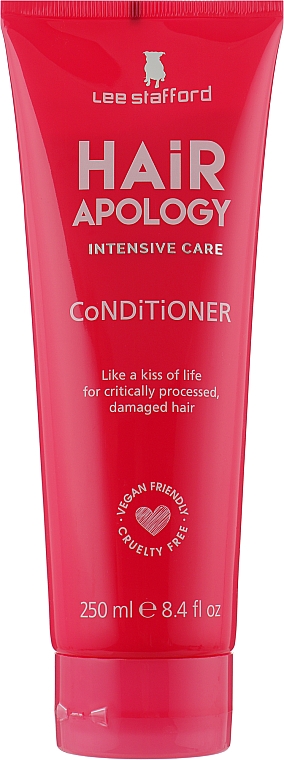 Intensywnie pielęgnująca odżywka do włosów zniszczonych - Lee Stafford Hair Apology Conditioner — Zdjęcie N1
