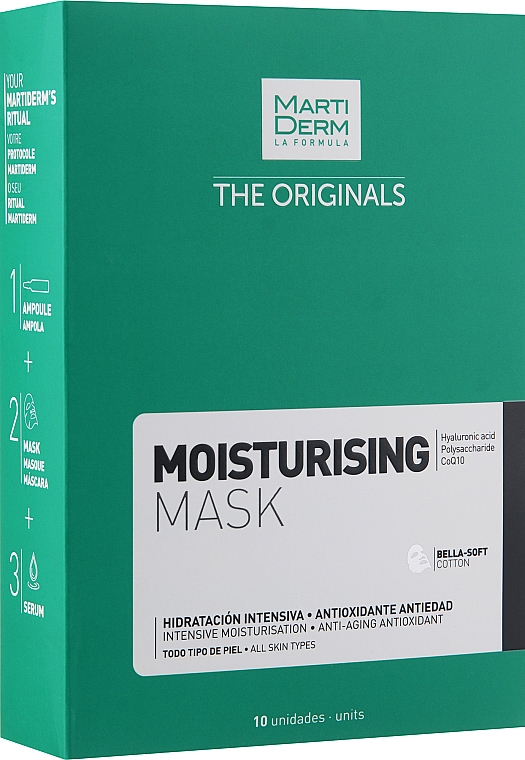 Nawilżająca maska z kwasem hialuronowym - MartiDerm The Originals Moisturising Mask — Zdjęcie N1