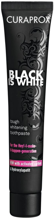 Wybielająca czarna pasta do zębów z węglem aktywnym - Curaprox Black Is White