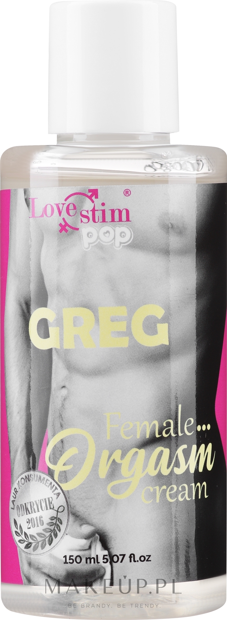 Love Stim Pop Greg Female Orgasm Cream - Lubrykant w kremie wzmacniający  orgazm u kobiet | Makeup.pl