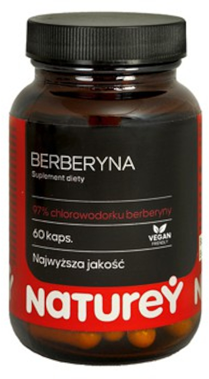 Suplement diety z ekstraktem z korzenia berberysu - Naturey Berberyna 400 Mg — Zdjęcie N1