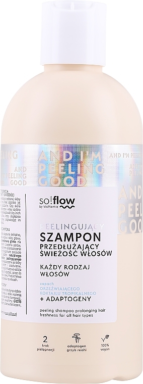 Peelingujący szampon przedłużający świeżość włosów - So!Flow Peeling Shampoo Prolonging Freshness — Zdjęcie N1