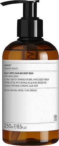Mydło w płynie do ciała i włosów z aloesem - Evolve Beauty Daily Apple Hair and Body Wash — Zdjęcie N1