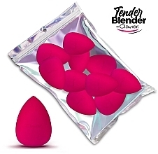Zestaw gąbek do makijażu, różowy - Clavier Tender Blender Super Soft — Zdjęcie N1