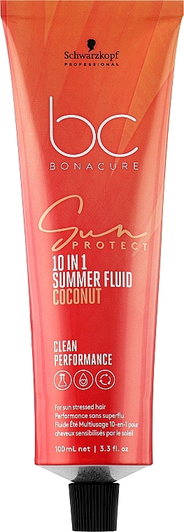 Wielofunkcyjny fluid do włosów na lato - Schwarzkopf Professional Bonacure Sun Protect 10-In-1 Summer Fluid Coconut — Zdjęcie N1