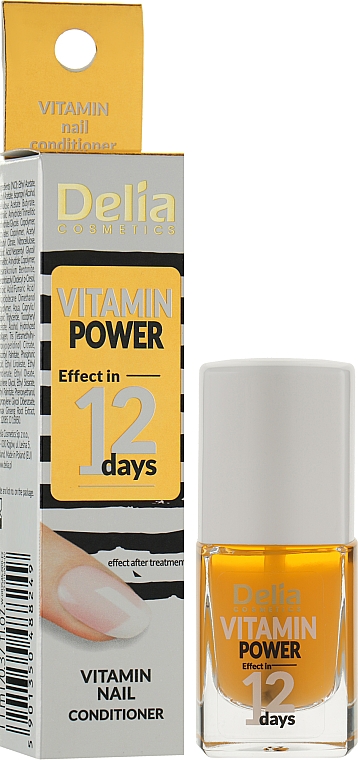 Witaminowa odżywka do paznokci - Delia Cosmetics Power Of Vitamins Nail Conditioner — Zdjęcie N2