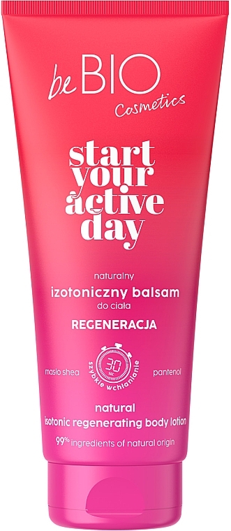 Naturalny izotoniczny balsam do ciała - BeBio Start Your Active Day Body Lotion — Zdjęcie N1